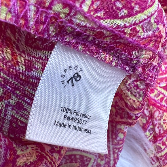 🔥2/$10 |•A.N.A.•| Colorful Semi-sheer Top/Blouse Size PXL - Picture 9 of 10